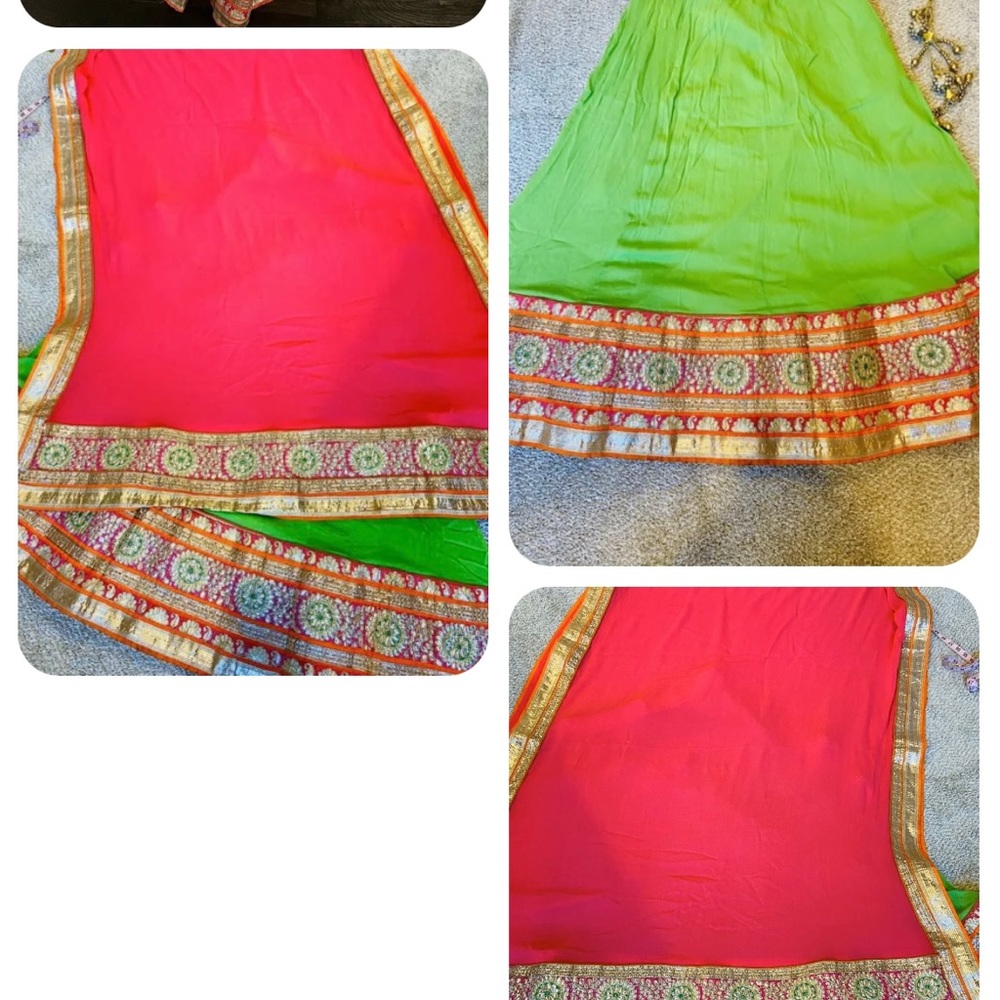 Beautiful Gotta Patti Lehangha and dupatta. Size small. Worn only once.